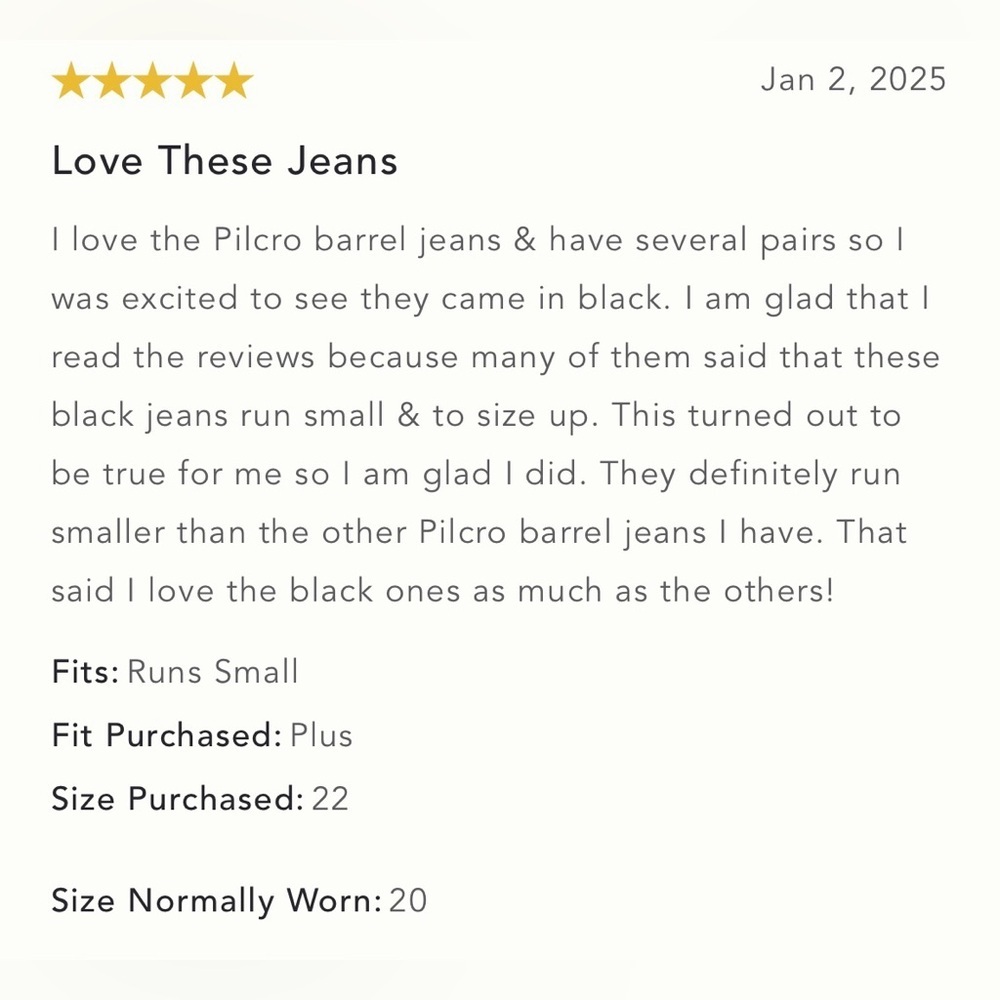 NWT Size 29 - The Kenna Mid-Rise Heritage Barrel Jeans by Pilcro Black - Picture 16 of 16